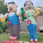 Abraham en Sarah opblaaspop